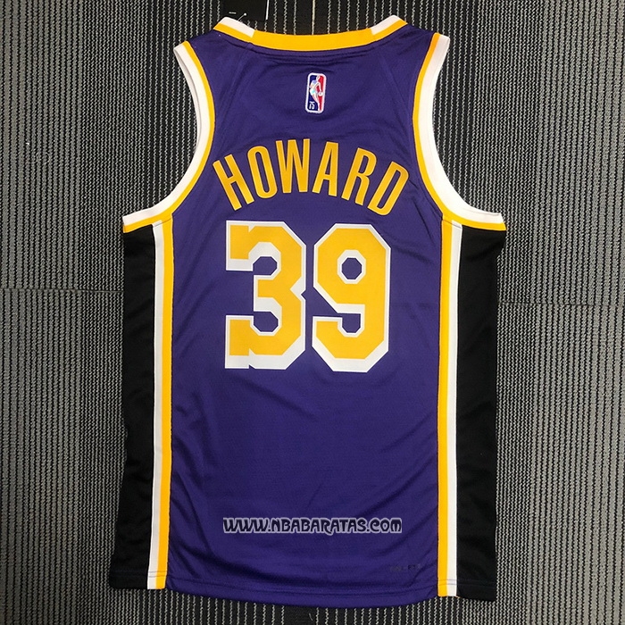 Camiseta Los Angeles Lakers Dwight Howard #39 Statement 2021-22 Violeta